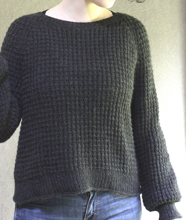ann arbor sport pullover knitting pattern, thermal rib