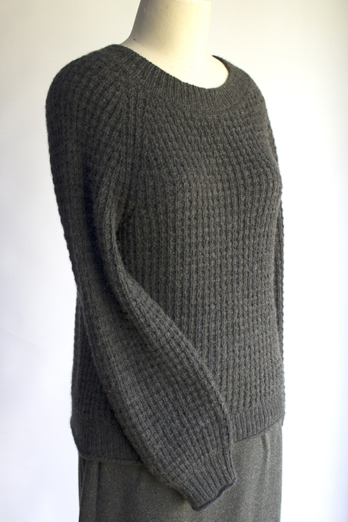 ann arbor sport pullover knitting pattern, thermal rib