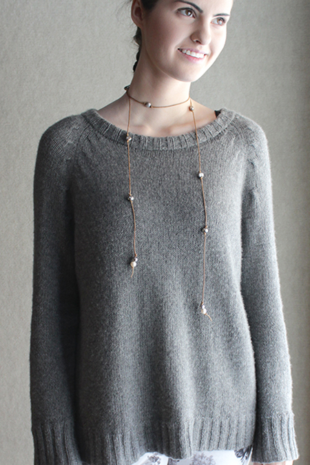 Sunday Knits, Sunday Morning, cashmere, pullover, knitting pattern, raglan, cable decreases
